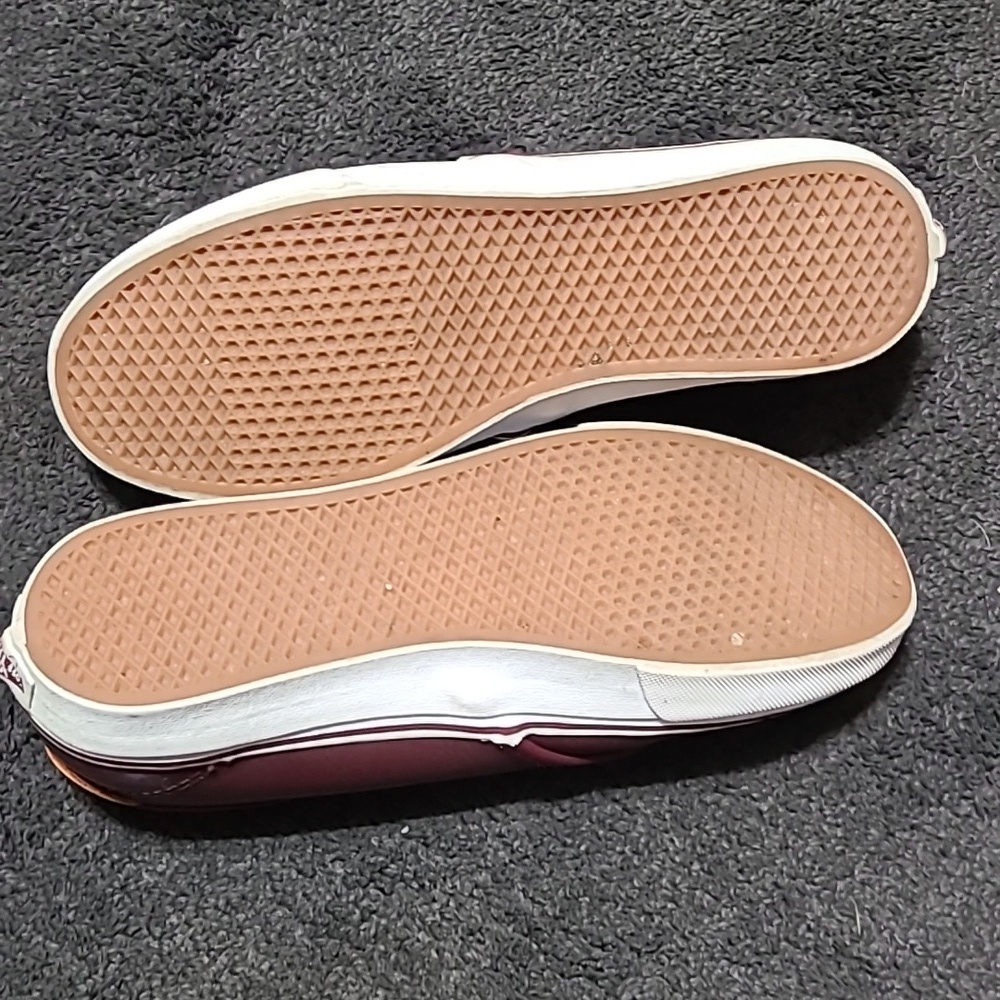 Vans leather maroon sneakers Adult Lowtops ultra‎ 8 - Picture 10 of 17